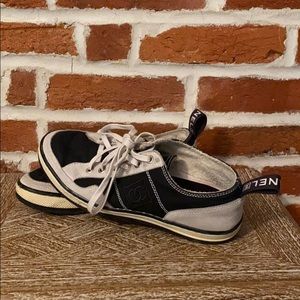 Chanel suede and canvas sneakers, size 36.5